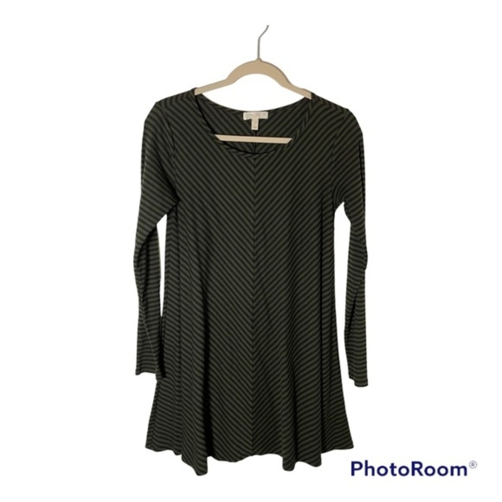 Juniors Lovefire Long Sleeve Striped Ribbed Tunic Size Small